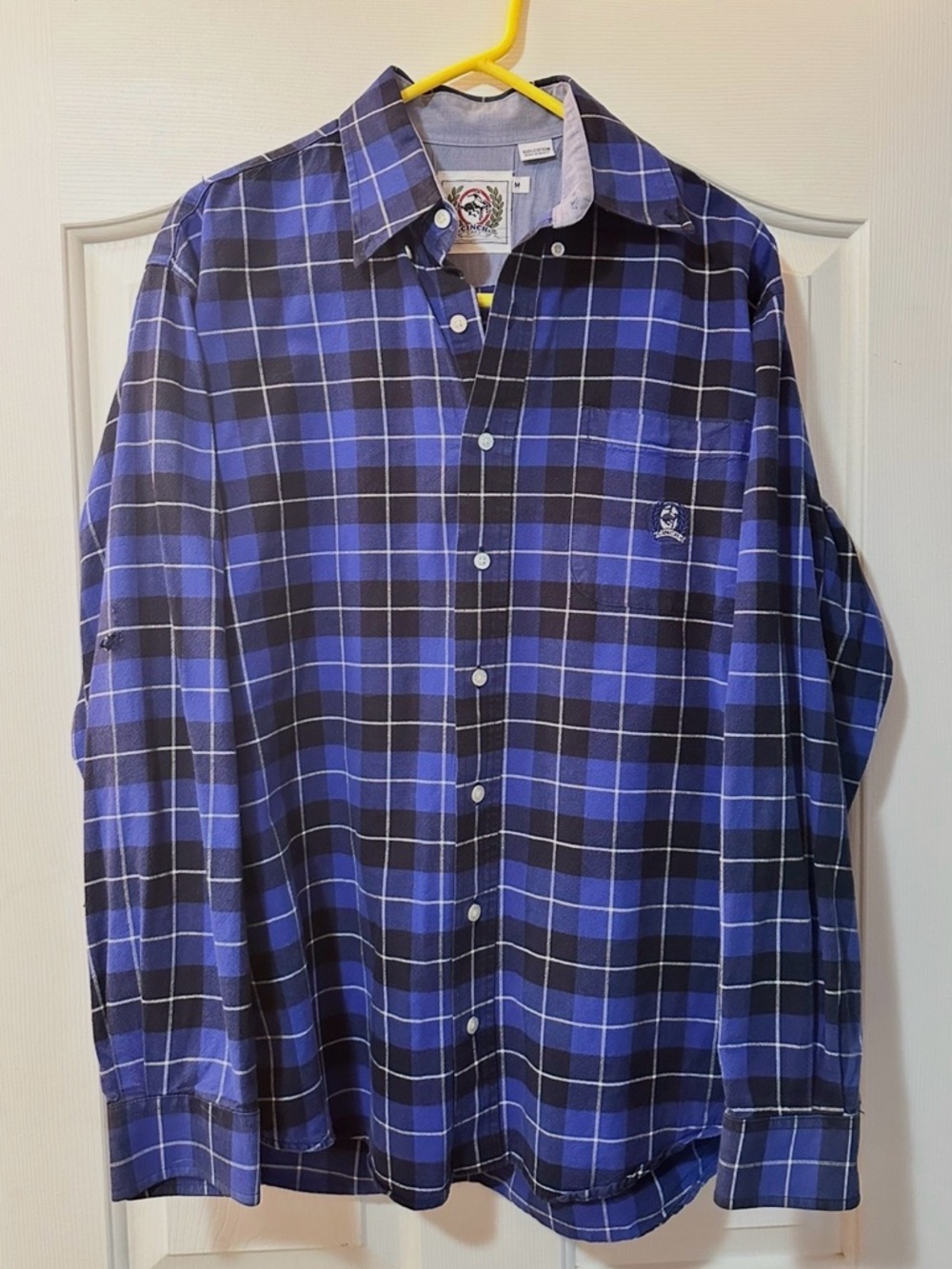 Cinch Blue Plaid Button-Down Shirt
